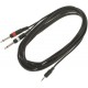 Location Câble Jack 3.5 stéréo - 2 x Jacks 6.35 mono