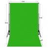 Location Fond vert Kit Chromakey Vert 3M X 6M + Support