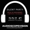 Location Pack Silent Party Disco 50 personnes, émetteur 10 canaux Aix en Provence