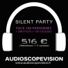 Location Pack Silent Party Disco 100 personnes, émetteur 3 canaux Aix en Provence