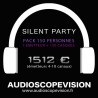 Location Pack Silent Party Disco 150 personnes, émetteur 10 canaux Aix en Provence