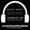 Location Pack Silent Party Disco 300 personnes, émetteur 10 canaux Aix en Provence