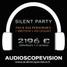 Location Pack Silent Party Disco 450 personnes, émetteur 3 canaux Aix en Provence
