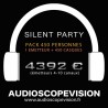Location Pack Silent Party Disco 450 personnes, émetteur 10 canaux Aix en Provence