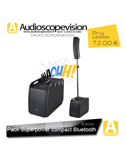 Location Pack sono 630W RMS colonne design type line array Bluetooth Aix en Provence location enceinte sono colonne Bluetooth Ai