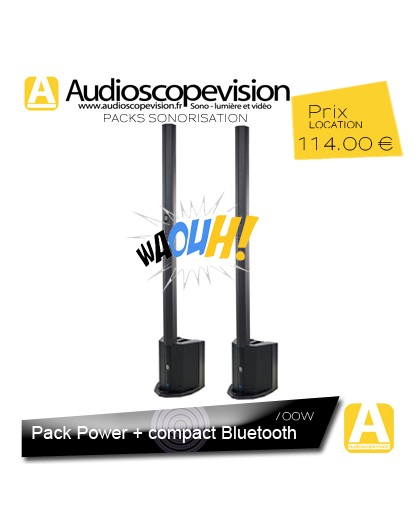 Location Pack sono 350W RMS colonne design Bluetooth Aix en Provence location enceinte sono colonne Bluetooth Aix en Provence