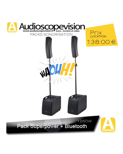 Location Pack sono 630W RMS colonne design type line array Bluetooth Aix en Provence location enceinte sono colonne Bluetooth Ai