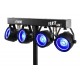 Location jeu de lumière barre équipée de par led COB 20W, set de 4