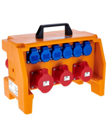 louer Location coffret de distribution électrique Jaune 32A/6PC16 - IP44 Aix en Provence