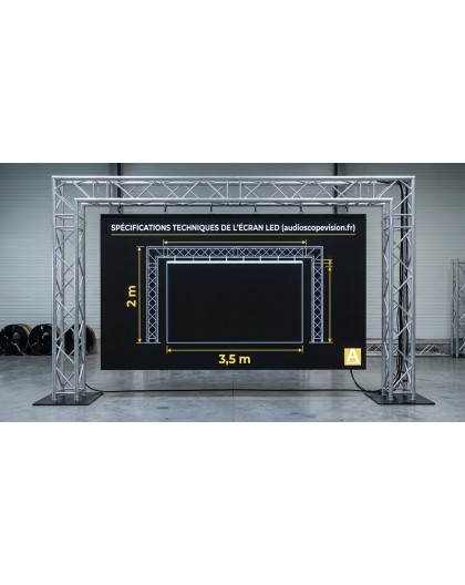 Location ecran led, plein jour, extérieur, mur led, écran géant, location grand écran, aix en provence, outdoor, Aubagne, cassis