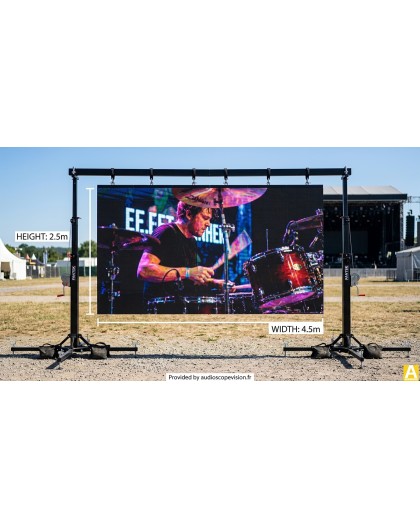 Location ecran led, plein jour, extérieur, mur led, écran géant, location grand écran, aix en provence, outdoor, Aubagne, cassis