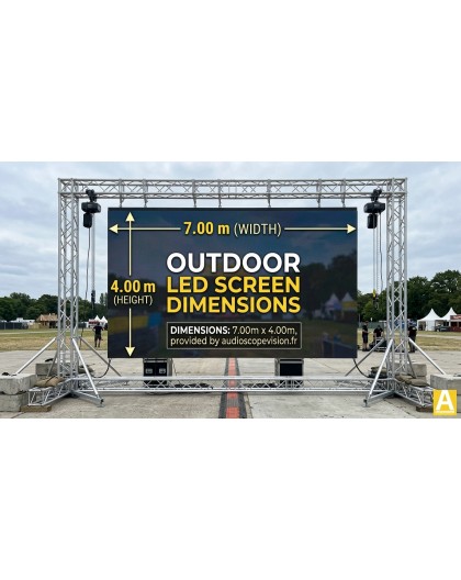Location ecran led, plein jour, extérieur, mur led, écran géant, location grand écran, aix en provence, outdoor, Aubagne, cassis