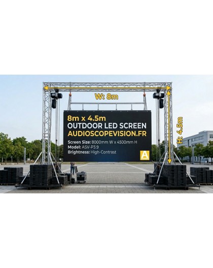 Location ecran led, plein jour, extérieur, mur led, écran géant, location grand écran, aix en provence, outdoor, Aubagne, cassis
