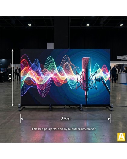 Ecran led, 2.5m x 1,5m, louer écran géant Marseille, grand écran intérieur indoor Aix en Provence